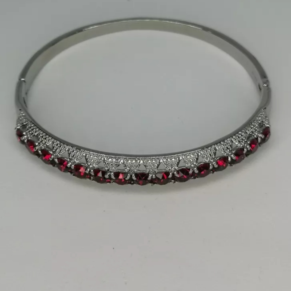 Swarovski crystal stainless steel bracelet.